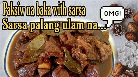 Paksiw na Baka – the angler chef.